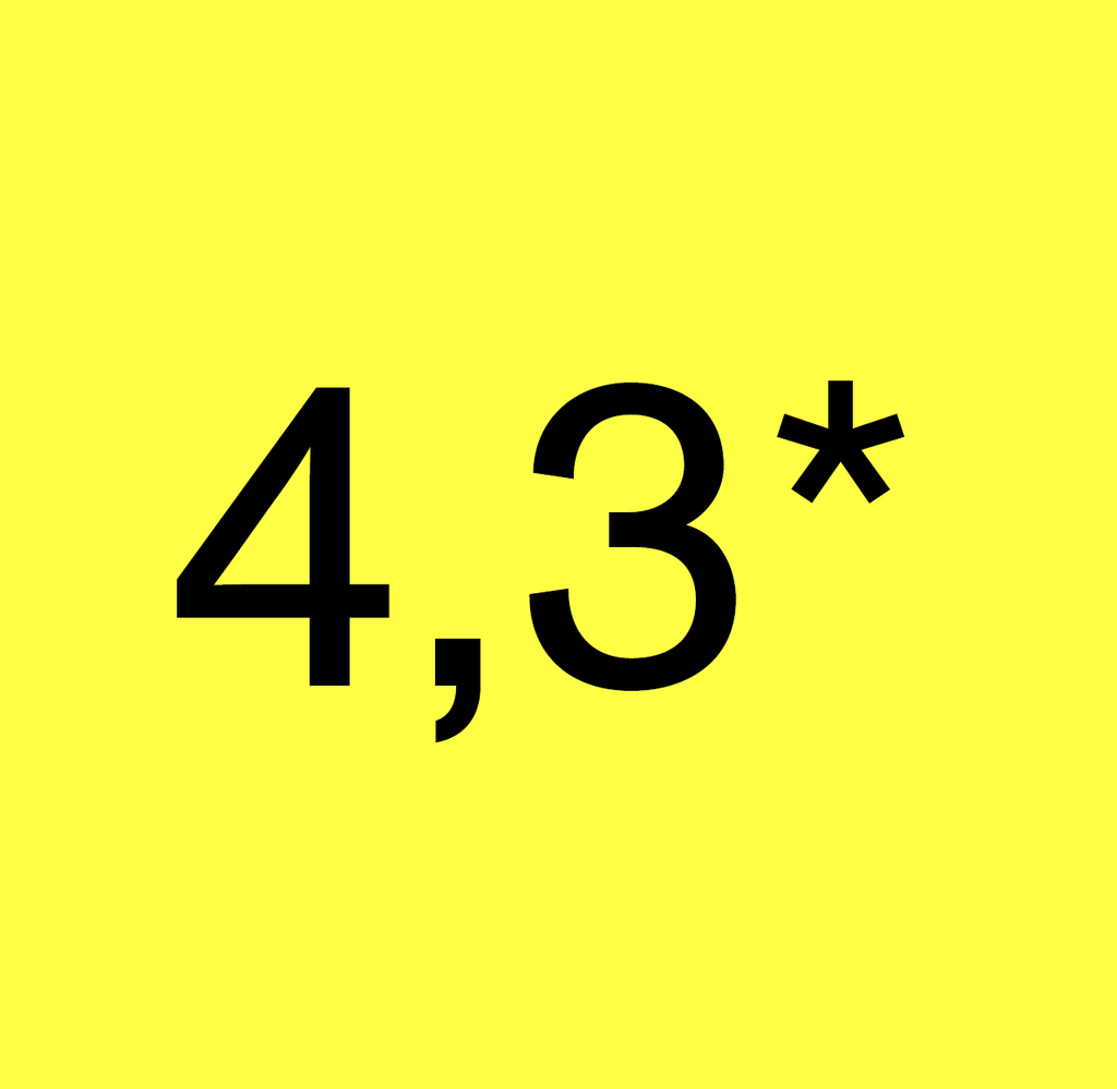 4,3*